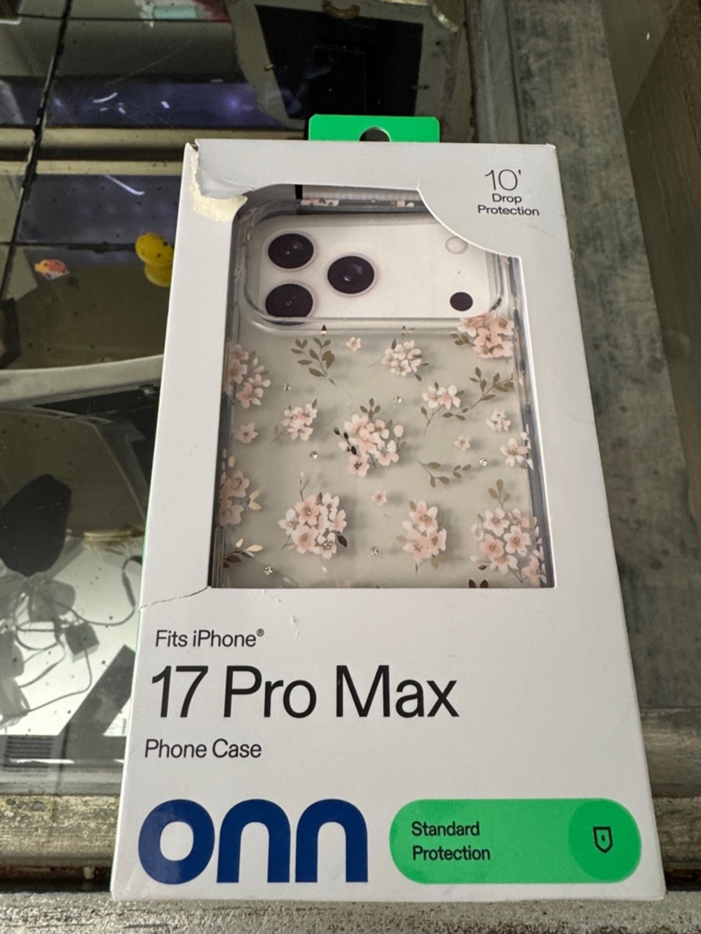 On Running Clear Floral iPhone 17 Pro Max Case with Pink Blossoms